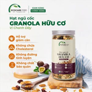 hạt ngũ cốc granola hữu cơ vị chanh dây