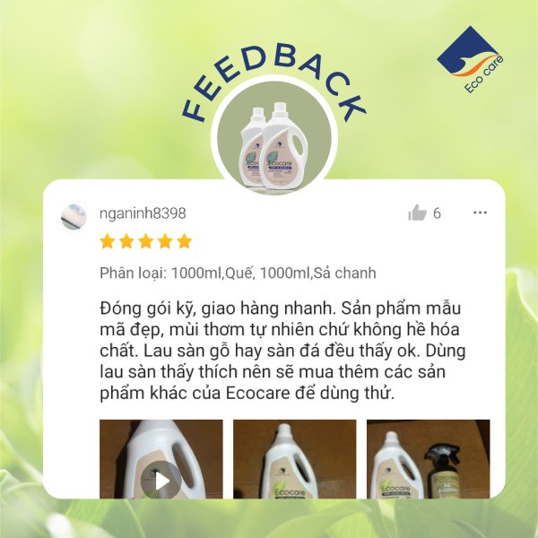 feedback nước lau sàn