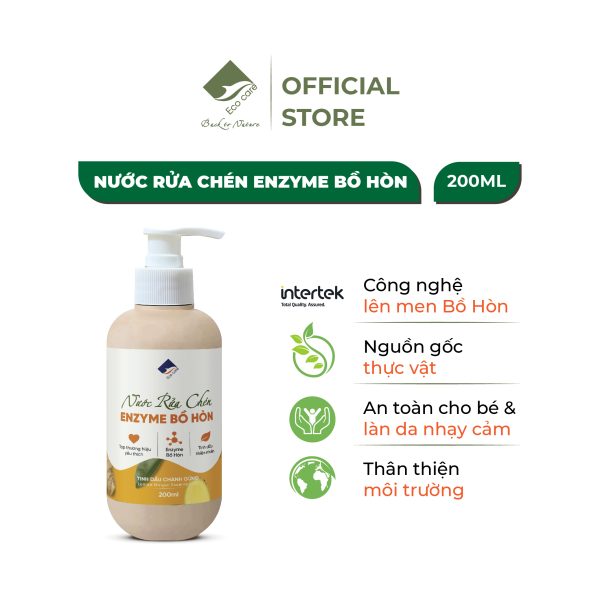 Nước rửa chén enzyme bồ hòn mini – Sạch dầu mỡ, vẫn dịu lành cho đôi tay