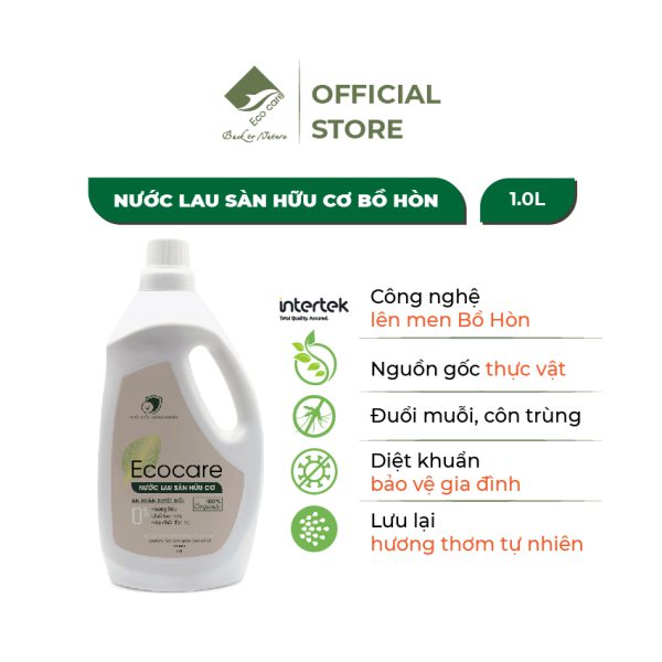 Nước lau sàn hữu cơ tinh dầu sả chanh 1l