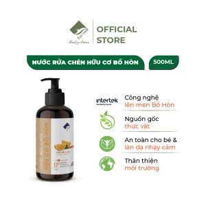 Nước rửa chén hữu cơ bồ hòn tinh dầu cam 500ml