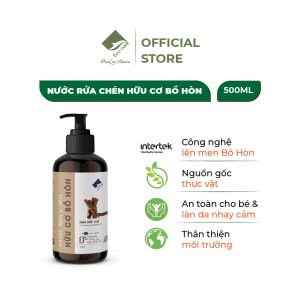 Nước rửa chén hữu cơ bồ hòn tinh dầu quế 500ml