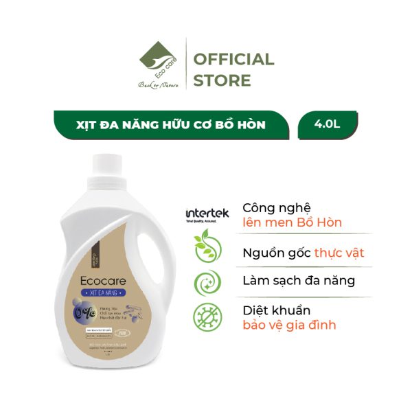 Xịt đa năng hữu cơ bồ hòn và tinh dầu quế 4l