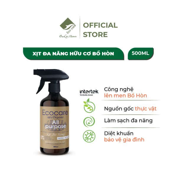 Xịt đa năng hữu cơ bồ hòn và tinh dầu quế 500ml