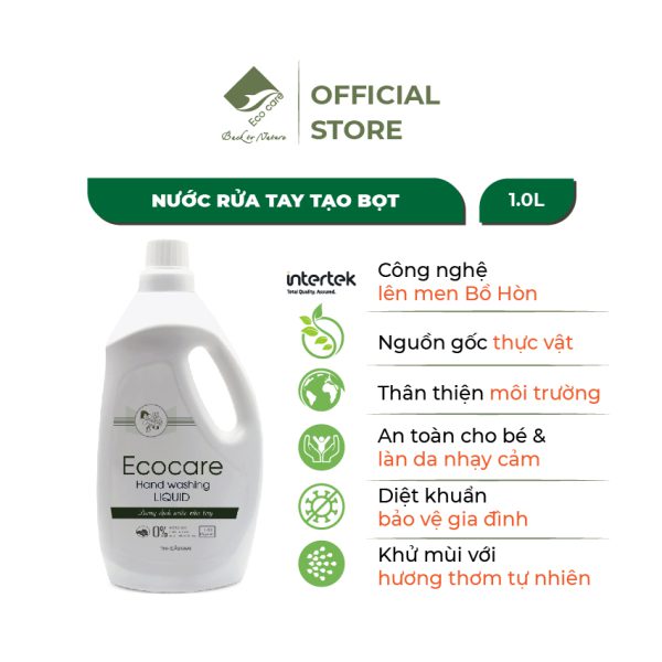 Nước rửa tay tạo bọt tinh dầu hoa nhài 1l