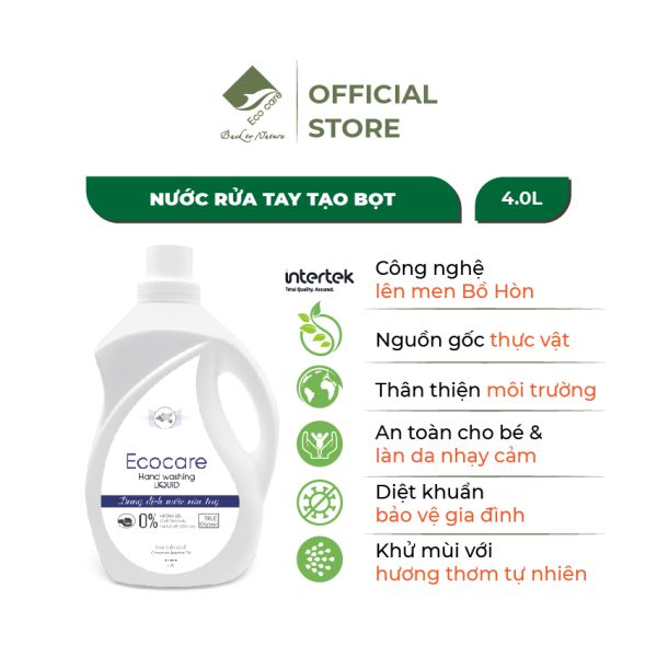 Nước rửa tay tạo bọt tinh dầu quế 4l