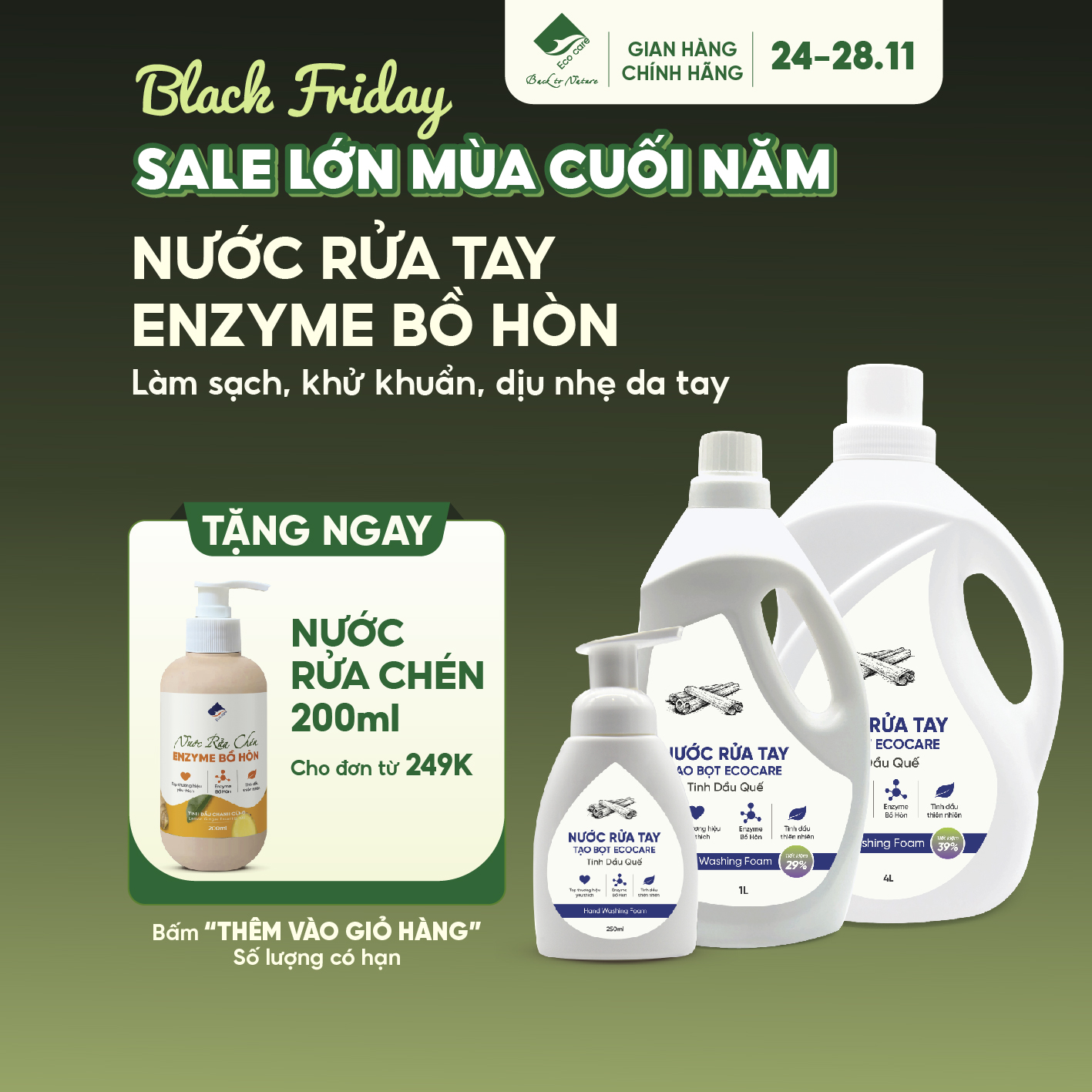 Nước rửa tay quế