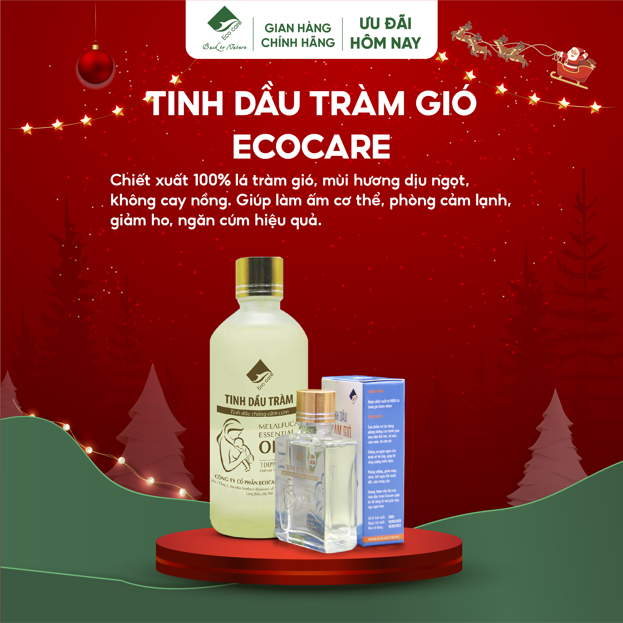 Tinh dầu tràm gió Ecocare