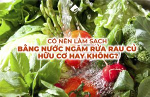 có nên làm sạch bằng nước ngâm rửa rau củ hữu cơ hay không