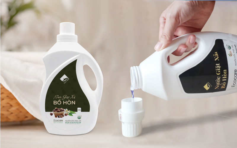 Nước giặt xả hữu cơ bồ hòn tinh dầu hoa bưởi Ecocare