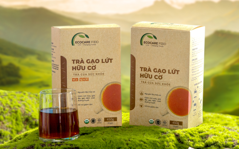 Trà gạo lứt hữu cơ Ecocare Food