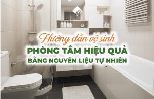 Hướng dẫn vệ sinh phòng tắm hiệu quả bằng nguyên liệu tự nhiên