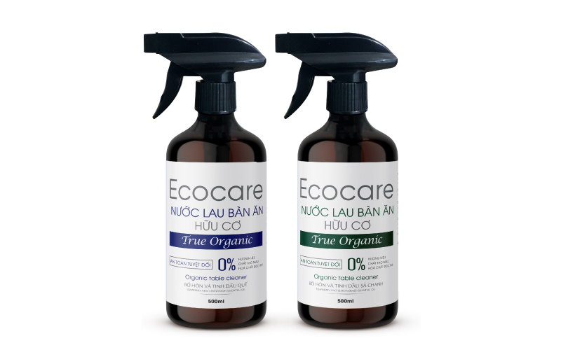 Nước lau bàn ăn hữu cơ bồ hòn Ecocare