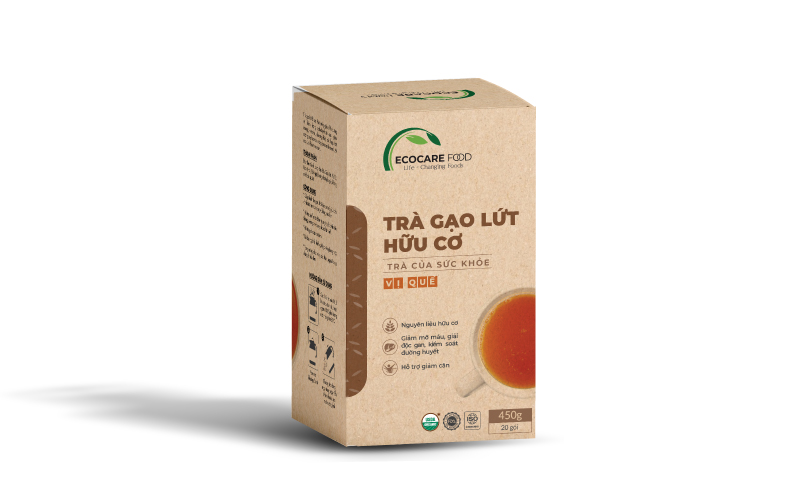 Trà gạo lứt hữu cơ Ecocare Food hương quế