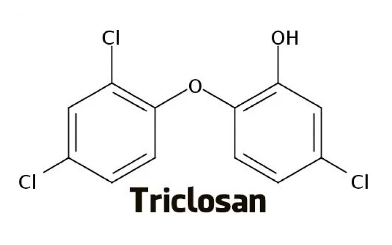 Công thức hóa học của triclosan