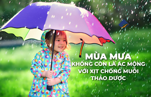 Mùa Mưa Không Còn Là Ác Mộng Với Xịt Chống Muỗi Thảo Dược