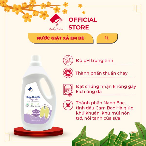 khung tết nước giặt em bé