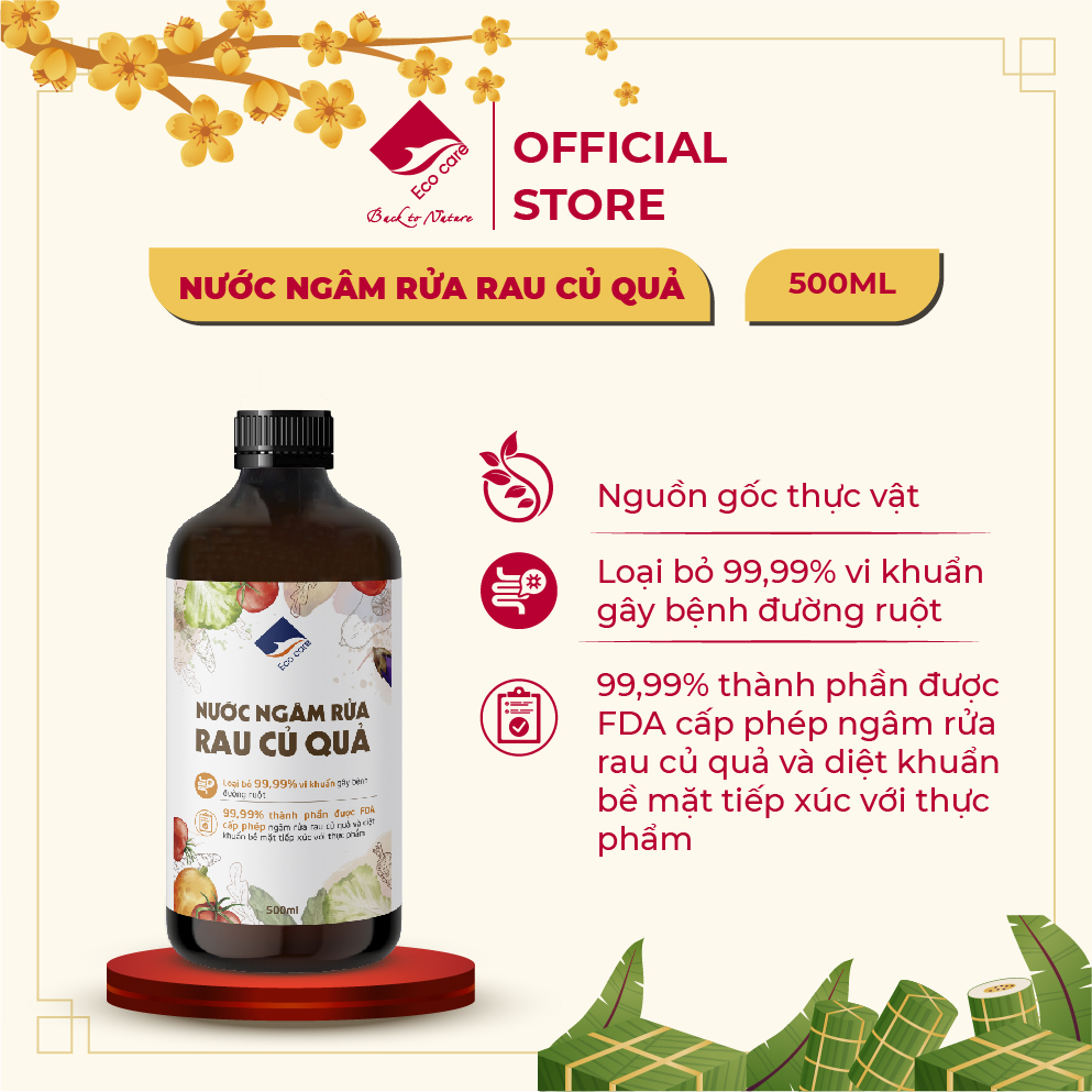 Ngước ngâm rửa rau củ 500m;