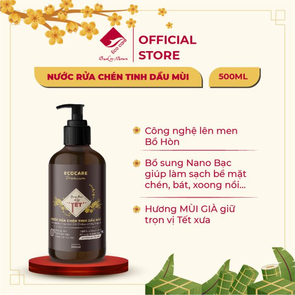 Nước rửa chén tinh dầu mùi 500ml