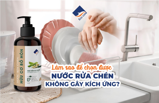 Làm Sao Để Chọn Được Nước Rửa Chén Không Gây Kích Ứng?