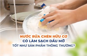 Nước Rửa Chén Hữu Cơ Có Làm Sạch Dầu Mỡ Tốt Như Sản Phẩm Thông Thường?