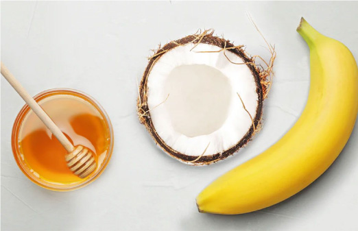 Mặt nạ chuối và dầu dừa