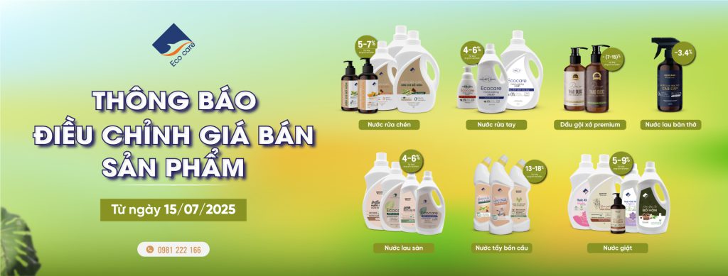 Thông báo điều chỉnh giá sản phẩm