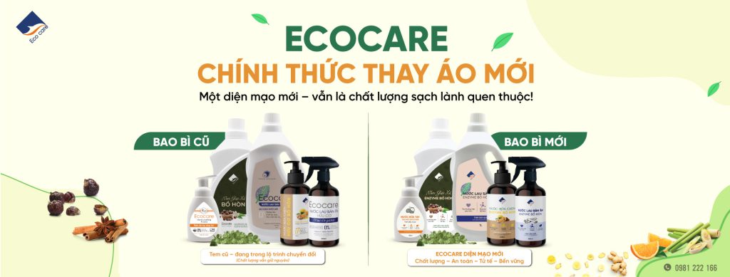 Ecocare thay đổi tem nhãn sản phẩm