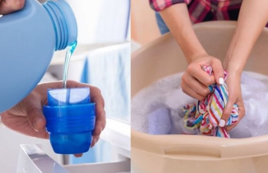 sai lầm 2: Khi chọn nước giặt hóa học