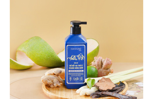 dầu gội bồ kết gừng hà thủ ô