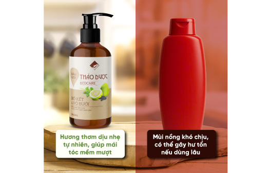 So sánh dầu gội bồ kết và dầu gội hóa chất