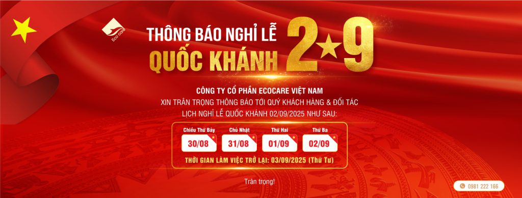 Ecocare thông báo nghỉ lễ