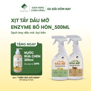 Xịt tẩy dầu mỡ enzyme bồ hòn