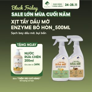 Xịt tẩy dầu mỡ enzyme bồ hòn Ecocare
