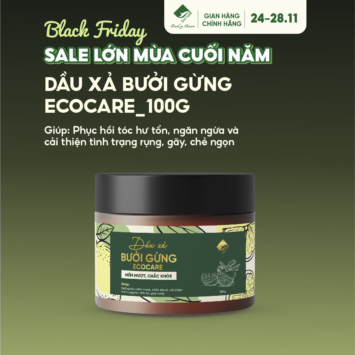 Dẩu xả bưởi gừng ecocare