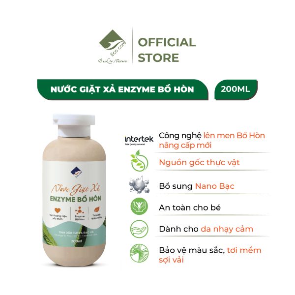 Nước giặt cam bạc hà 200ml