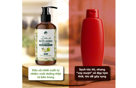 Sự khác biệt của dầu xả thiên nhiên và dầu xả hóa chất