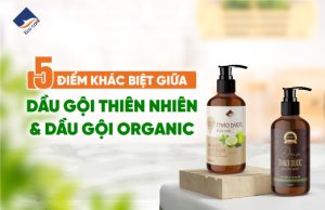 5 điểm khác biệt giữa dầu gội thiên nhiên và dầu gội organic