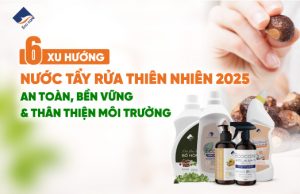 6 Xu hướng nước tẩy rửa thiên nhiên 2025 an toàn bền vững và thân thiện môi trường