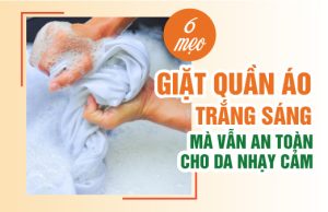 Giặt quần áo trắng an toàn cho da nhạy cảm: 6 mẹo chuyên gia dễ áp dụng tại nhà