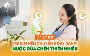 7 lí do mẹ bìm nên chuyển ngay sang nước rửa chén thiên nhiên