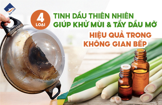 4 Loại Tinh Dầu Thiên Nhiên Giúp Khử Mùi Và Tẩy Dầu Mỡ Hiệu Quả Trong Gian Bếp