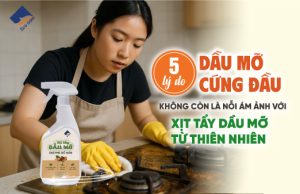 5 Lý Do Dầu Mỡ Cứng Đầu Không Còn Là Nỗi Ám Ảnh Với Xịt Tẩy Dầu Mỡ Từ Thiên Nhiên